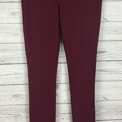 Old Navy Stevie Leggings Women’s Size XS Maroon Ankle Pull On Stretch Pants Knit