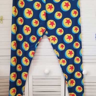 Disney Parks  1X Leggings  Toy Story Ball Stretch Plus Size EUC