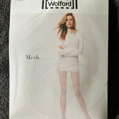 Wonderful Wolford MESH Net Tights Anthracite Gray L Large XL Extra Large