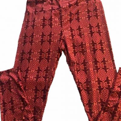 LuLaRoe Tall Curvy Leggings Womens Lg Pants/pj’s New Red cupids Valentines 32”w