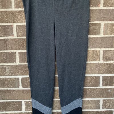 Aerie American Eagle AE Women’s Leggings Large Gray Black Block Chill Play Move