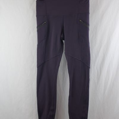 Lululemon Women's Eggplant Purple Cargo Fleece Lined Legging SZ 6