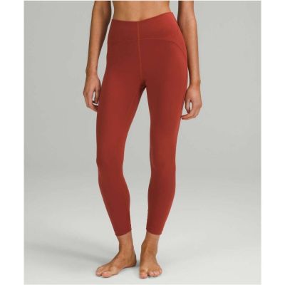 Lululemon Burnt Orange InStill High-Rise Tight Athleisure Gym Leggings Size 20