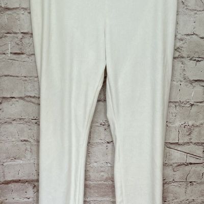 No Boundaries Juniors Ivory Soft Fleece Leggings Pull On Pants Size Large 11/13