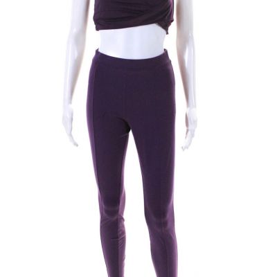 Alo Womens High Rise Pull On Leggings Sports Bra Purple Size Small Lot 2