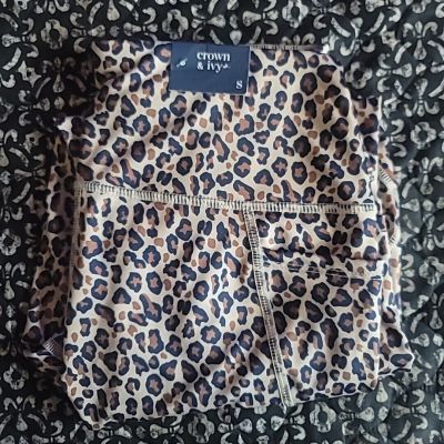 Crown And Ivy Cheetah Print Leggings Size Small