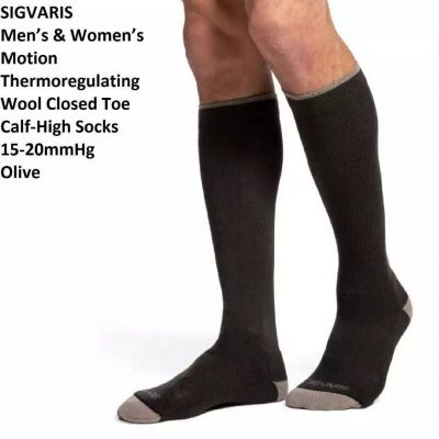 Sigvaris Sports 421C UNISEX 15-20 Compression Knee High Wool Socks Size Color