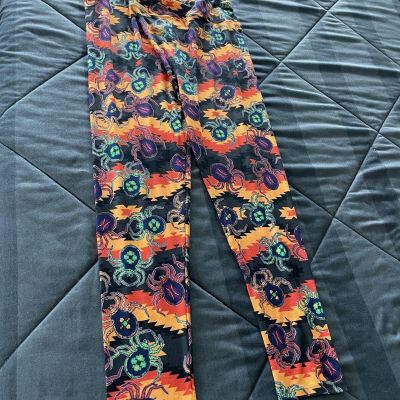 LuLaRoe Halloween Spooky Spiders Tall Curvy (TC2) Women's Size 20-26 Leggings