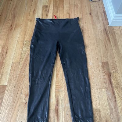 spanx leggings black 2X  shiny