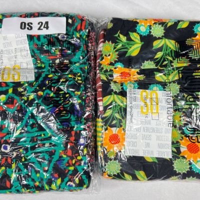 4 Pair of New One Size LuLaRoe Buttery Soft Workout Yoga Leggings OS 24