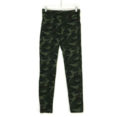 Green Camouflage Leggings Womens Sz M Medium Wide Waistband 28