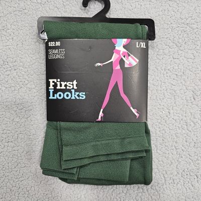 First Looks Women's Leggings Leggings Seamless Solid Leggings L/XL