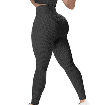 Women TikTok Butt Lift Leggings Anti-Cellulite High Waist Push Up Yoga Pants Gym