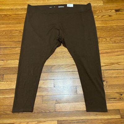 Sonoma Goods For Life Women's Everyday Legging Plus Sz 3X Brown Stretch NWT!